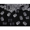 Náušnicová zarážka 3x4 mm (Balení 10 g, Varianta transparent)