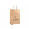 Papírová taška Stoklasa, střední velikost 20x30 cm (Balení 50 ks, Varianta hnědá přírodní)