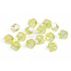 Plastové korálky s velkým průvlekem diamant s AB efektem 8x13 mm (Balení 10 g, Varianta 2 žlutá)