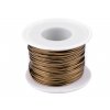 Šňůra z eko kůže šíře 1,5 mm (Balení 25 m, Varianta 2 zlatá sv.)