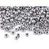 Rokajl 8/0 - 3 mm metalický, neprůhledný (Balení 50 g, Varianta QK36 stříbrná střední)
