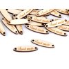 Dřevěná cedulka / ozdoba Handmade 6x27 mm (Balení 10 ks, Varianta 1 bílá)
