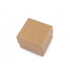 Krabička na šperky 5x5 cm (Balení 2 ks, Varianta hnědá přírodní)