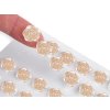Samolepicí růže na lepicím proužku Ø11 mm (Balení 1 karta, Varianta 1 Off White)