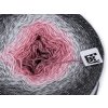 Pletací příze Flowers Moonlight 260 g (Balení 1 ks, Varianta 1 (3279) růžová střední šedá)