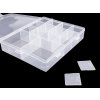Plastový box / zásobník 4x17x21 cm (Balení 1 ks, Varianta 1 transparent)