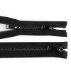 Zip kovový No 5 dělitelný 2 jezdce / dvoucestný 50 cm (Balení 1 ks, Varianta 1 černá stříbrná)