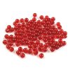 Plastové korálky Transparent Ø6 mm (Balení 20 g, Varianta 6 černá)
