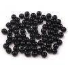 Plastové korálky Transparent Ø6 mm (Balení 20 g, Varianta 6 černá)