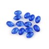 Plastové korálky ploškované olivy 10x15 mm (Balení 10 g, Varianta 1 pudrová)
