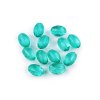 Plastové korálky ploškované olivy 10x15 mm (Balení 10 g, Varianta 1 pudrová)