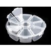 Plastový box / zásobník Ø10 cm (Balení 1 ks, Varianta 2 transparent)