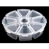Plastový box / zásobník Ø10 cm (Balení 1 ks, Varianta 2 transparent)