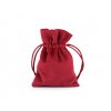 Dárkový pytlík 8x11 cm sametový (Balení 1 ks, Varianta 1 červená tm.)