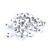 Plastové korálky s písmeny kulička Ø8 mm (Balení 25 g, Varianta mix)