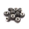 Plastové korálky s velkým průvlekem 9x14 mm (Balení 2 ks, Varianta 4 (058) stříbrná)