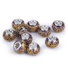 Plastové korálky s velkým průvlekem 9x14 mm (Balení 2 ks, Varianta 4 (058) stříbrná)