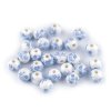 Porcelánové korálky s květy Ø8 mm (Balení 5 ks, Varianta 1 žlutá narcisová)