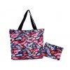 Skládací nákupní taška se zipem 39x40 cm (Balení 1 ks, Varianta 6 borůvková paisley)