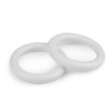 Dřevěný barevný kroužek vnější Ø70 mm (Balení 10 ks, Varianta 1 bílá)