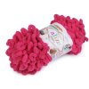 Pletací příze Alize Puffy 100 g (Balení 1 ks, Varianta 1 (686) bílá černá)