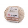 Pletací příze Baby Cotton 50 g (Balení 1 ks, Varianta 2 (403) béžová světlá)