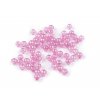Plastové korálky duhové Ø6 mm (Balení 10 g, Varianta 1 transparent)
