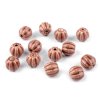 Porcelánové korálky rýhované Ø13 mm (Balení 30 g, Varianta 1 bílá)