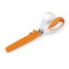 Krejčovské nůžky Fiskars na silné látky délka 21 cm (Balení 1 ks, Varianta bílá oranžová)