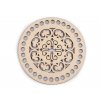 Víko na pletení / háčkování mandala Ø15 cm (Balení 1 ks, Varianta 1 přírodní sv.)
