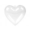 Plastové srdce 8x8 cm dvoudílné