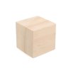 Dřevěná kostka - polotovar k dotvoření 4x4 cm (Balení 10 ks, Varianta přírodní)