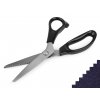 Nůžky entlovací délka 24 cm obloučky / zoubky (Balení 1 ks, Varianta 2 náhodná barva zoubky)