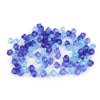 Plastové korálky cínovky / sluníčko 6x6 mm (Balení 25 g, Varianta 3 modrá mix)