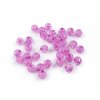 Plastové korálky kraklované Ø8 mm (Balení 30 g, Varianta 1 (3) červená jahoda)