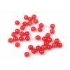 Plastové korálky kraklované Ø8 mm (Balení 30 g, Varianta 1 (3) červená jahoda)
