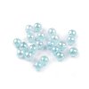 Plastové korálky s AB efektem Ø8 mm (Balení 10 g, Varianta 1 bílá)