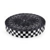 Hladký oboustranný popruh s leskem šíře 38 mm (Balení 1 m, Varianta černá bílá)