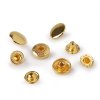 Kovové druky Ø15 mm (Balení 50 sada, Varianta 3 žluté zlato)