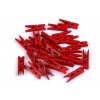 Dřevěný mini kolíček 3x26 mm (Balení 24 ks, Varianta 2 červená)