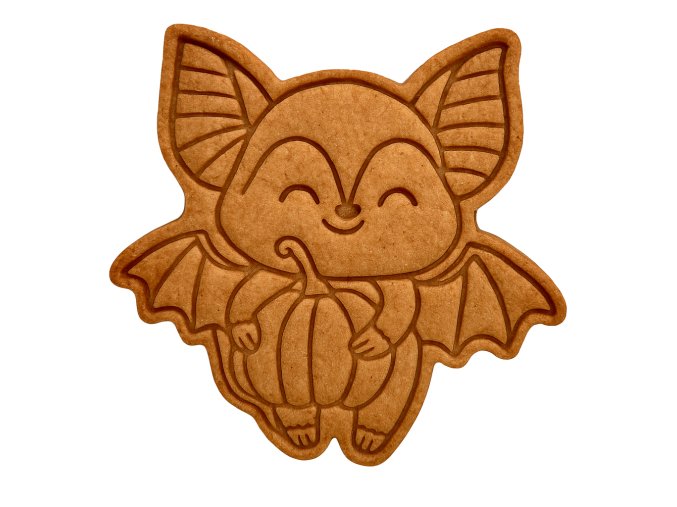 netopýr s dýní halloween vykrajovátko