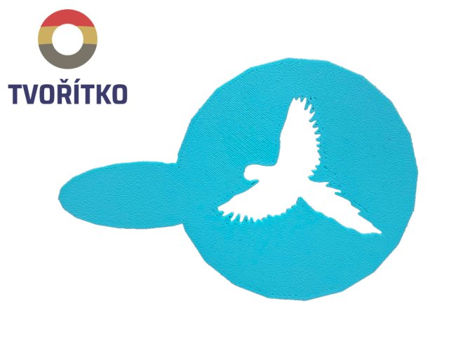 šablona papoušek 1