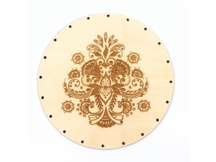 Kruh - ĽUDOVÝ MOTÍV 2 - papierové ruličky