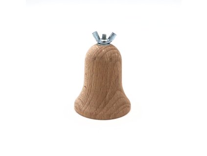 DREVENÝ ZVONČEK - forma 53mm x 62 mm