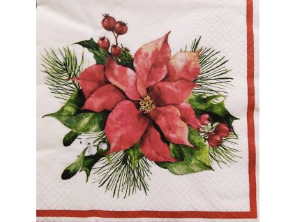 Servítka VIANOČNÁ RUŽA