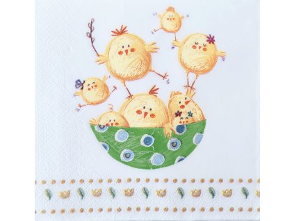 Servítka VEĽKONOČNÉ KURIATKA