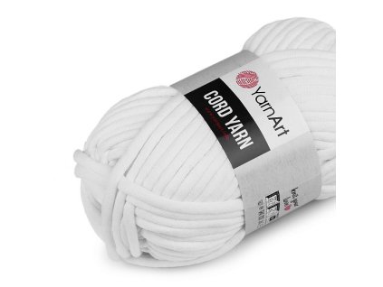 YarnArt Cord Yarn šnúra 250g 7mm biela