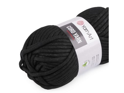 YarnArt Cord Yarn šnúra 250g 7mm čierna