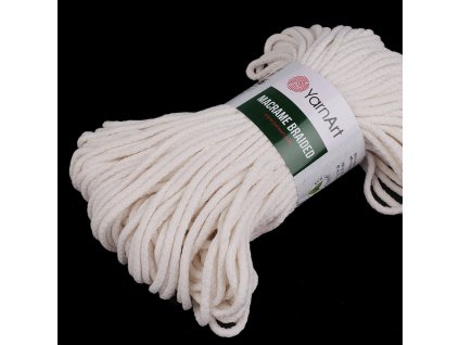 YarnArt Macrame Braided šnúra 5mm 250g béžová svetlá