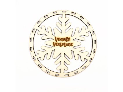 Dno na opletenie VLOČKA VESELÉ VIANOCE